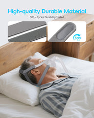 AHIYIYI headgear with Velcro strap secures fit throughout the night