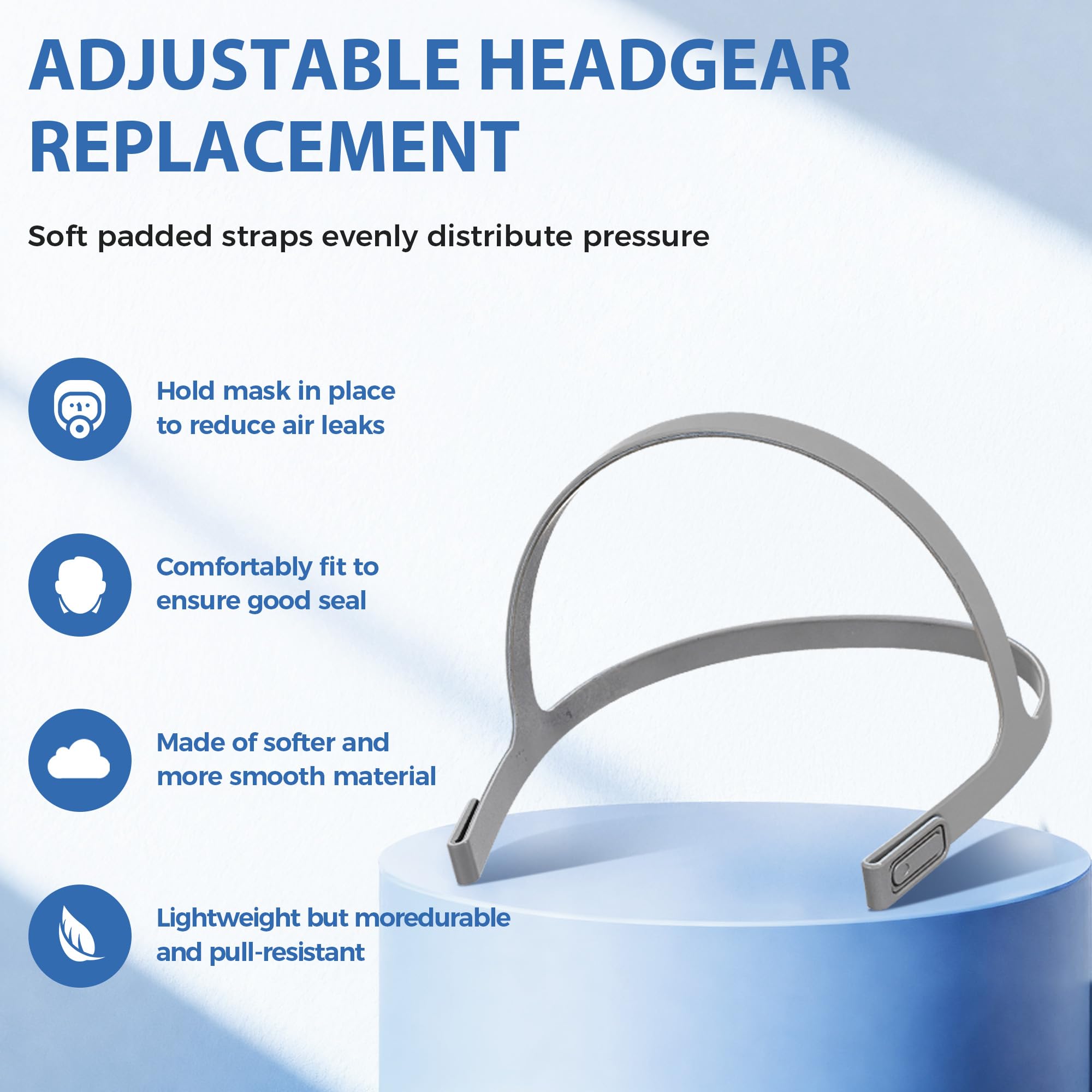 AIBUTI CPAP floating seal and quiet vent reduce leaks and noise.