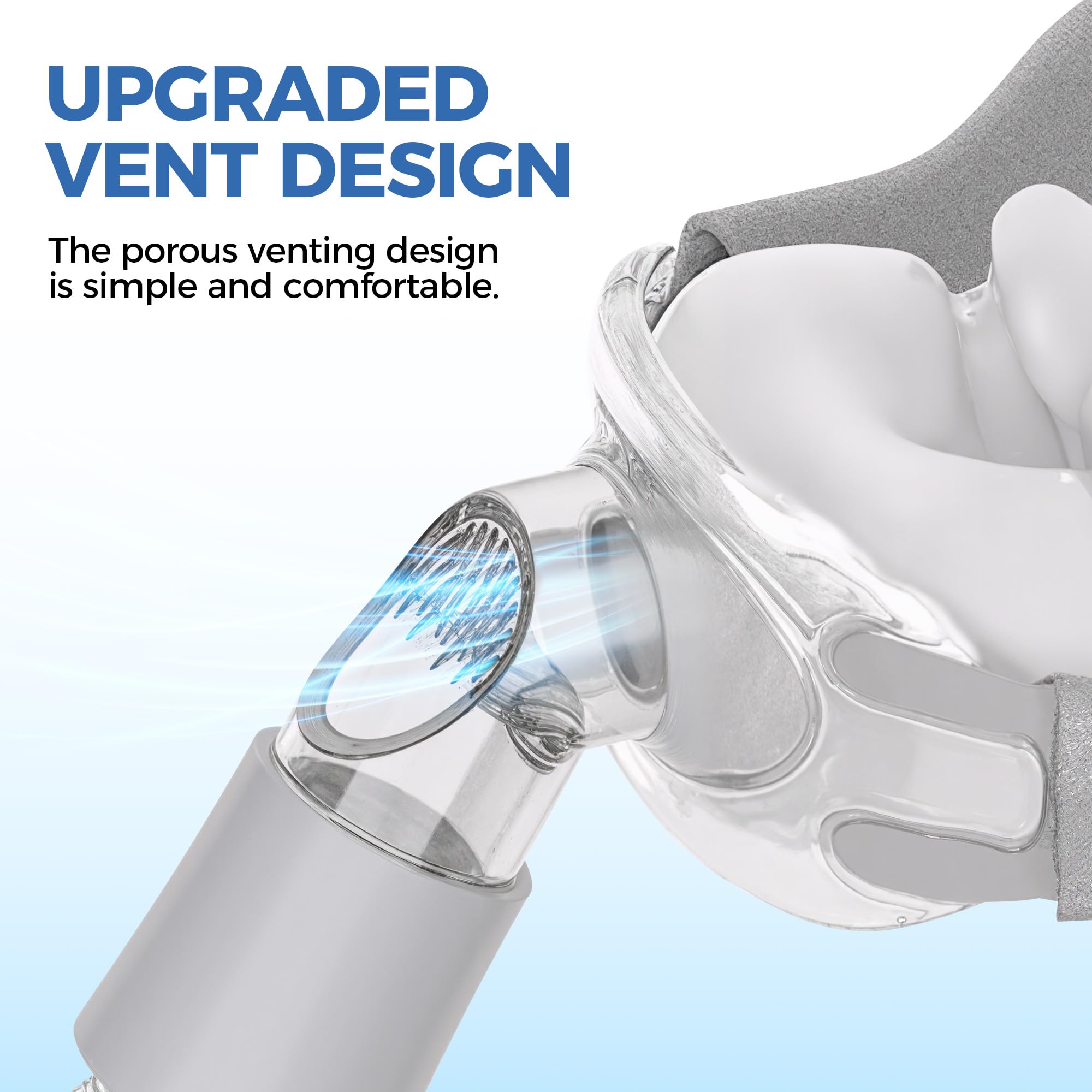 AIBUTI CPAP universal 22mm connector for broad compatibility.