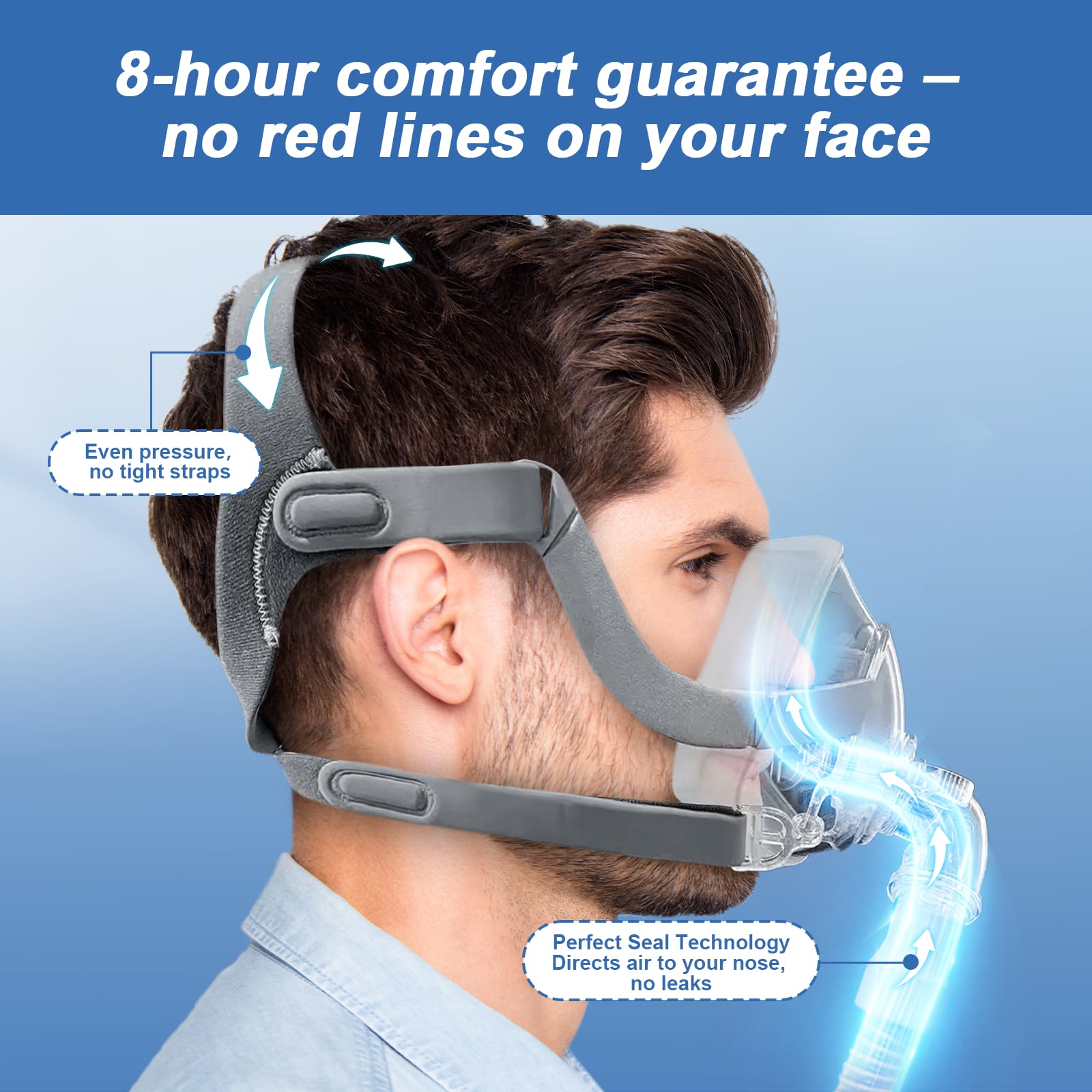 AIBUTI liquid silicone cushion delivers cloud-soft contact for a cushioned seal