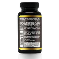 Aidan Stem-Kine bottle label close-up highlighting 60 capsules.