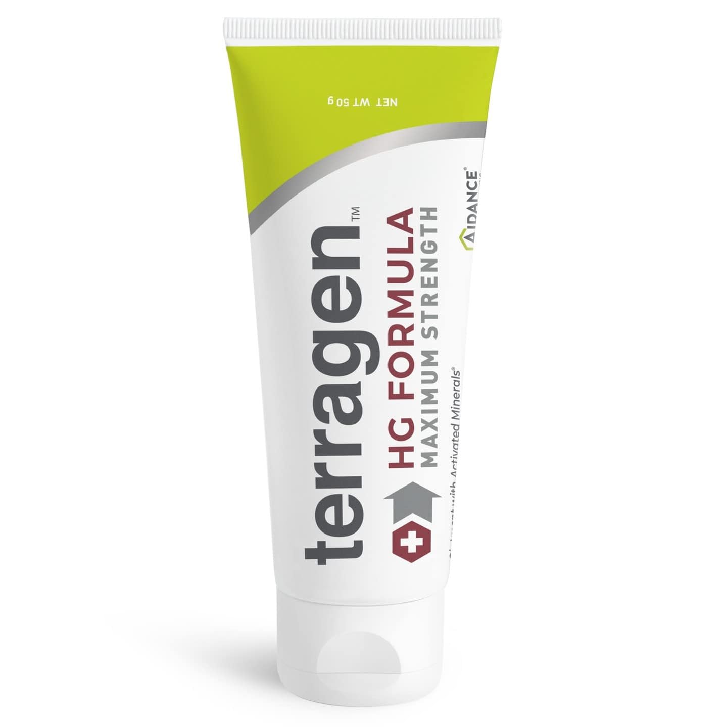 Aidance Terragen HG Max bottle front for discreet daily use and soothing relief