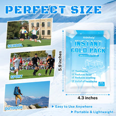 Compact cold pack ready for on-the-go use while traveling