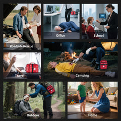 Aidehelp large emergency kit ideal for home, car, and travel