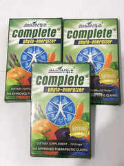 AIM Global Complete Phyto-Energizer promo pack on shelf suggests daily nutrition