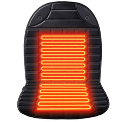 Aimery heated seat cover showing rapid warmth in 60 seconds for on‑the‑go comfort