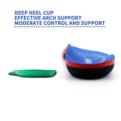 Aimesole arch-support heel cup, side close-up, helps stabilize high arches during daily wear.