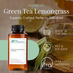 Air Esscentials diffuser setup with Green Tea & Lemongrass scent enhancing space