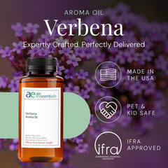 Air Esscentials Verbena aroma oil in diffuser for even scent distribution in rooms
