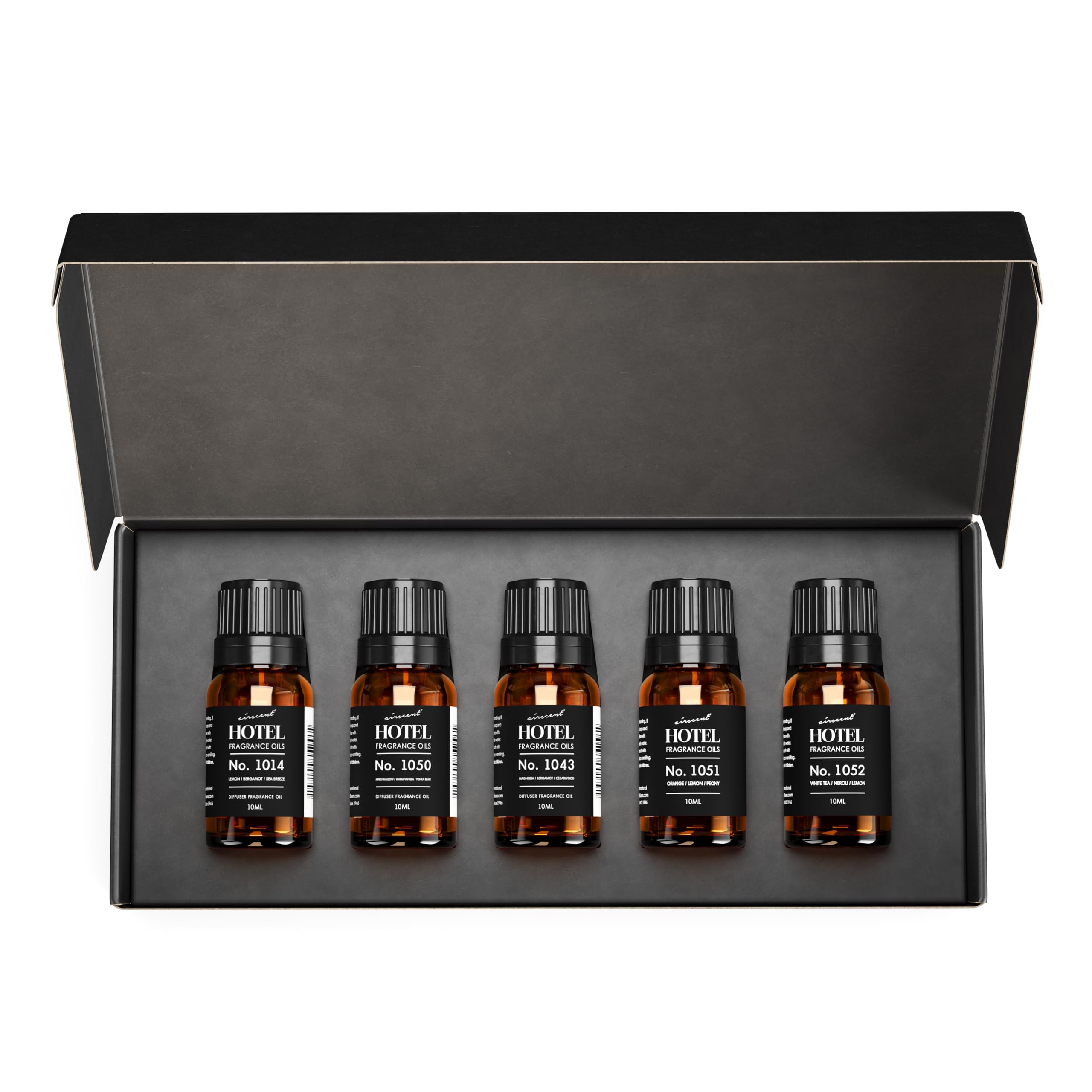 Air-Scent Iconic Hotel Diffuser Oil 5-Pack Box for versatile space ambiance