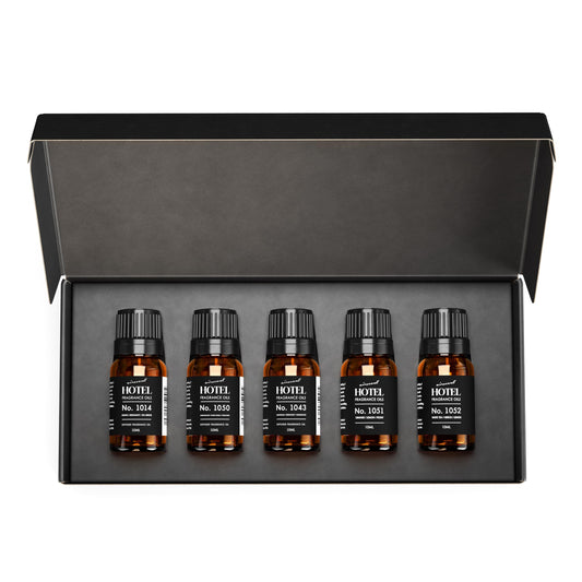 Air-Scent Iconic Hotel Diffuser Oil 5-Pack Box for versatile space ambiance