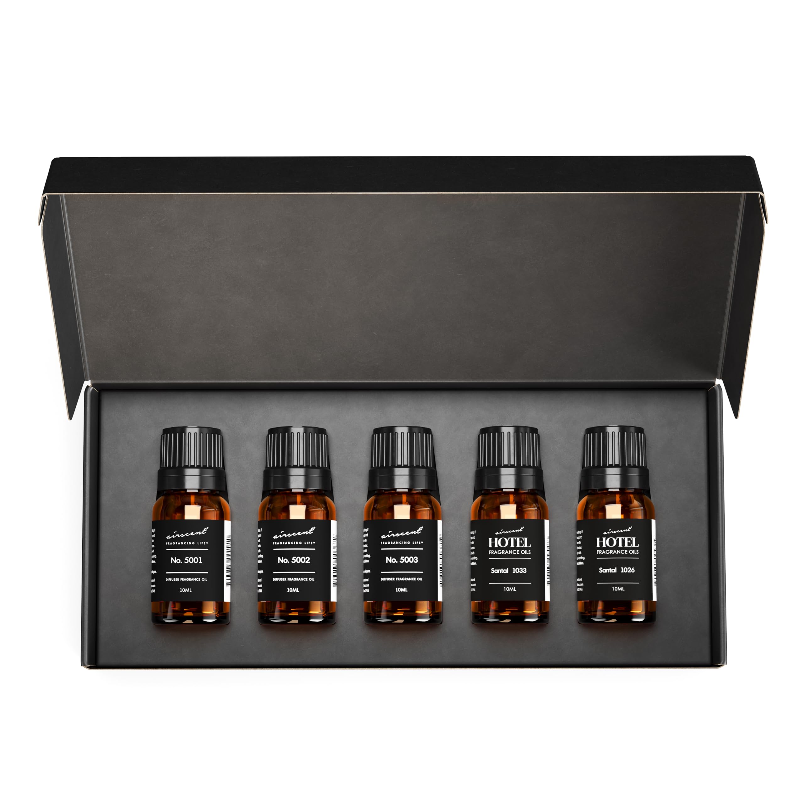 Air-Scent Baccarat Rouge-inspired oil for diffusers and home ambiance.