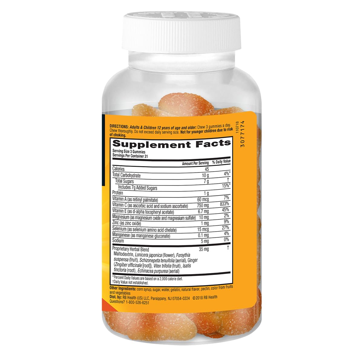 Airborne antioxidant blend with vitamins A, C & E supports daily wellness.