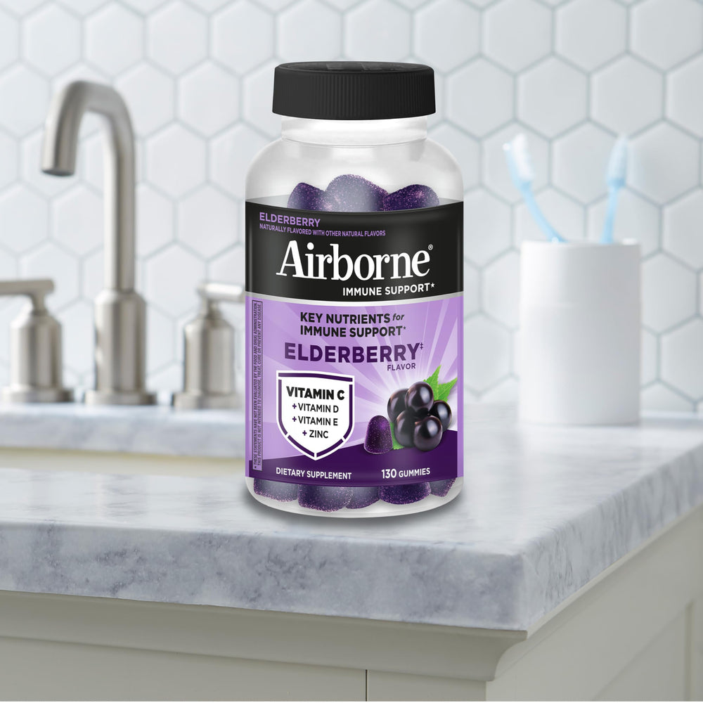 Bottle in hand, showcasing travel-friendly, on-the-go support.