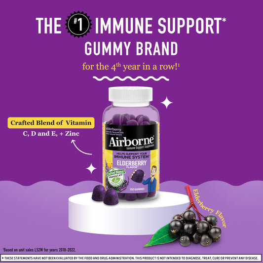 Closeup of chewy gummies showing elderberry flavor and vitamin color.