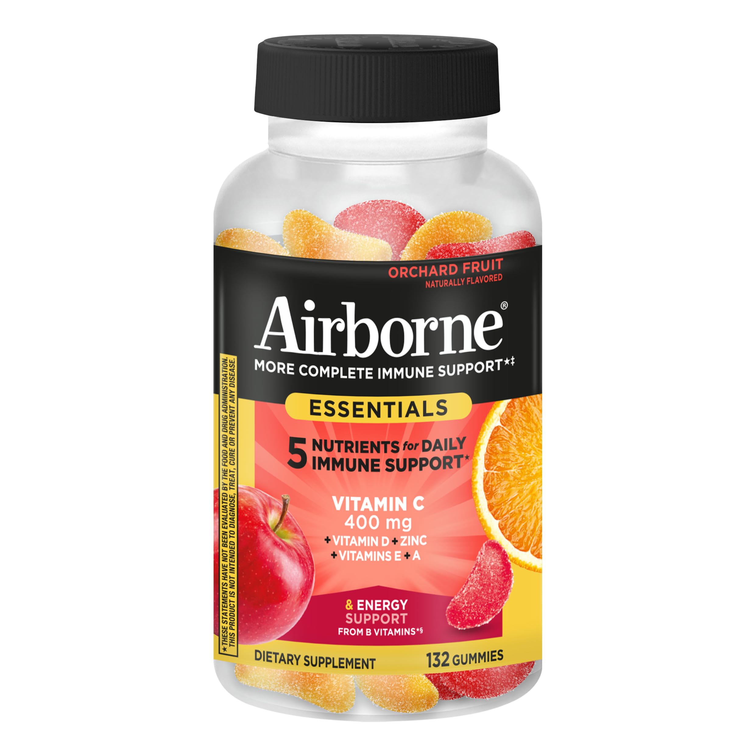 Airborne Immune Essentials gummy close-up showing chewy texture.