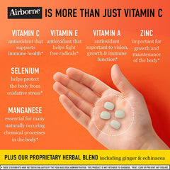 Airborne immune support nutrient blend tablets ready for daily use