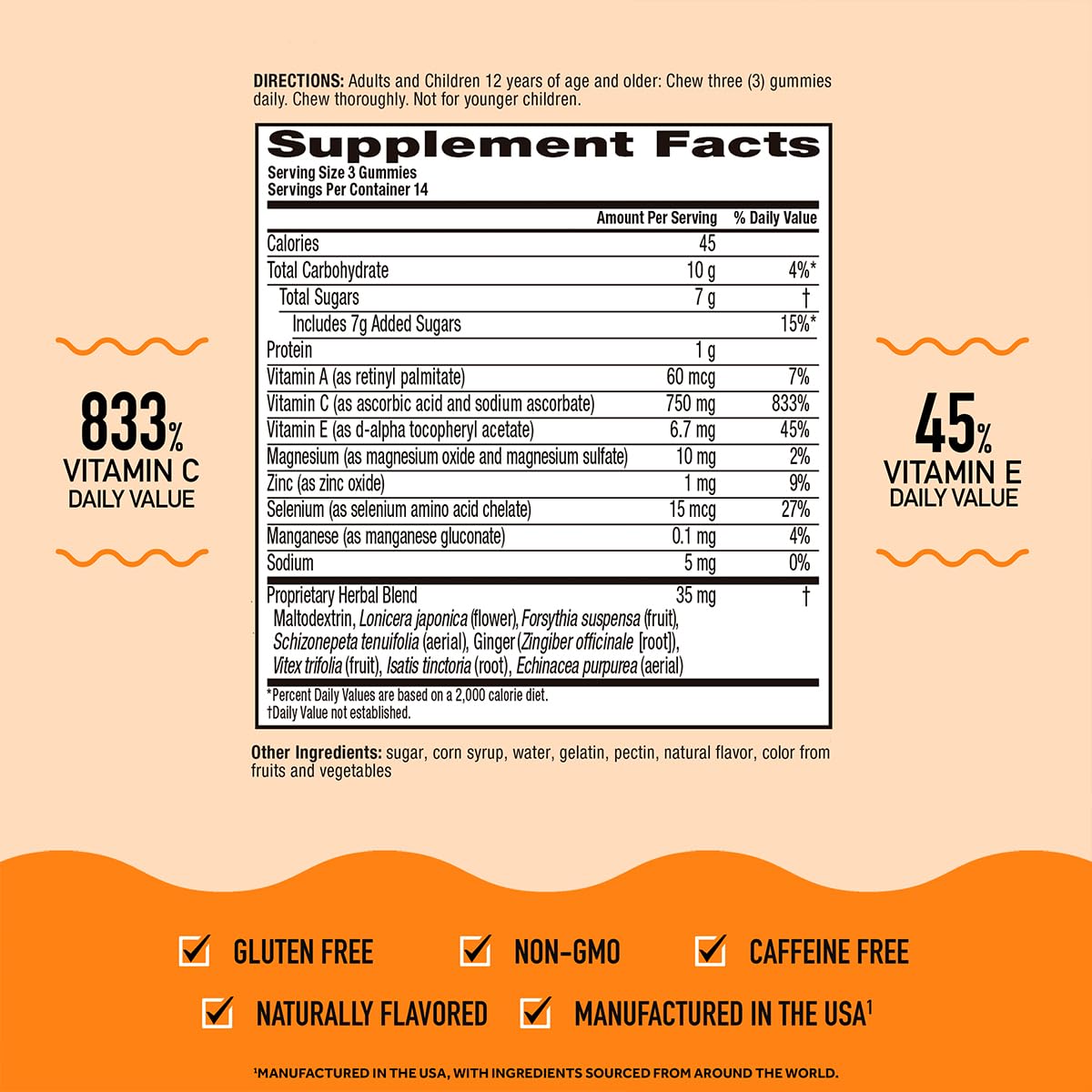 Airborne on-shelf packaging highlights gluten-free formula and antioxidant blend