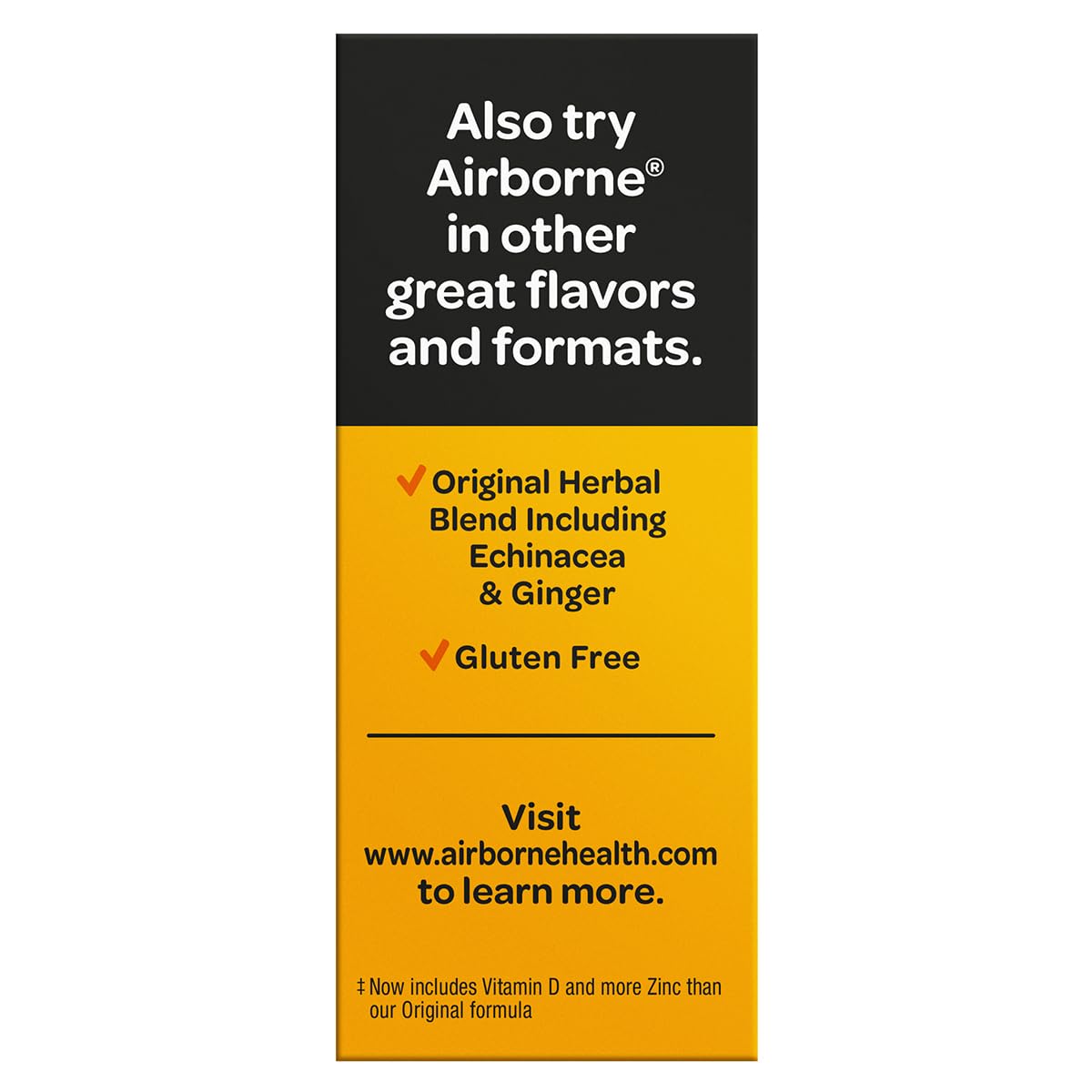 Airborne sugar free formula convenient for sugar conscious lifestyles