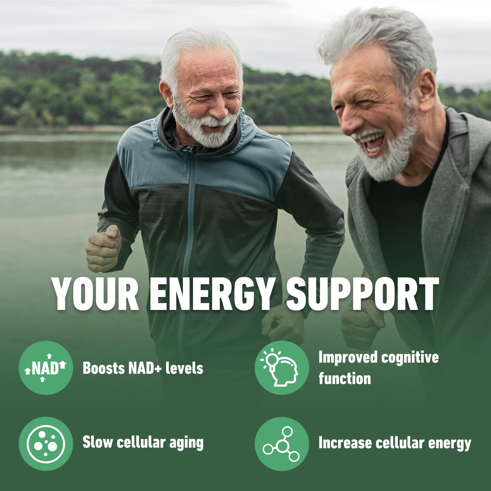 Airboy NAD support concept with cellular energy illustration.