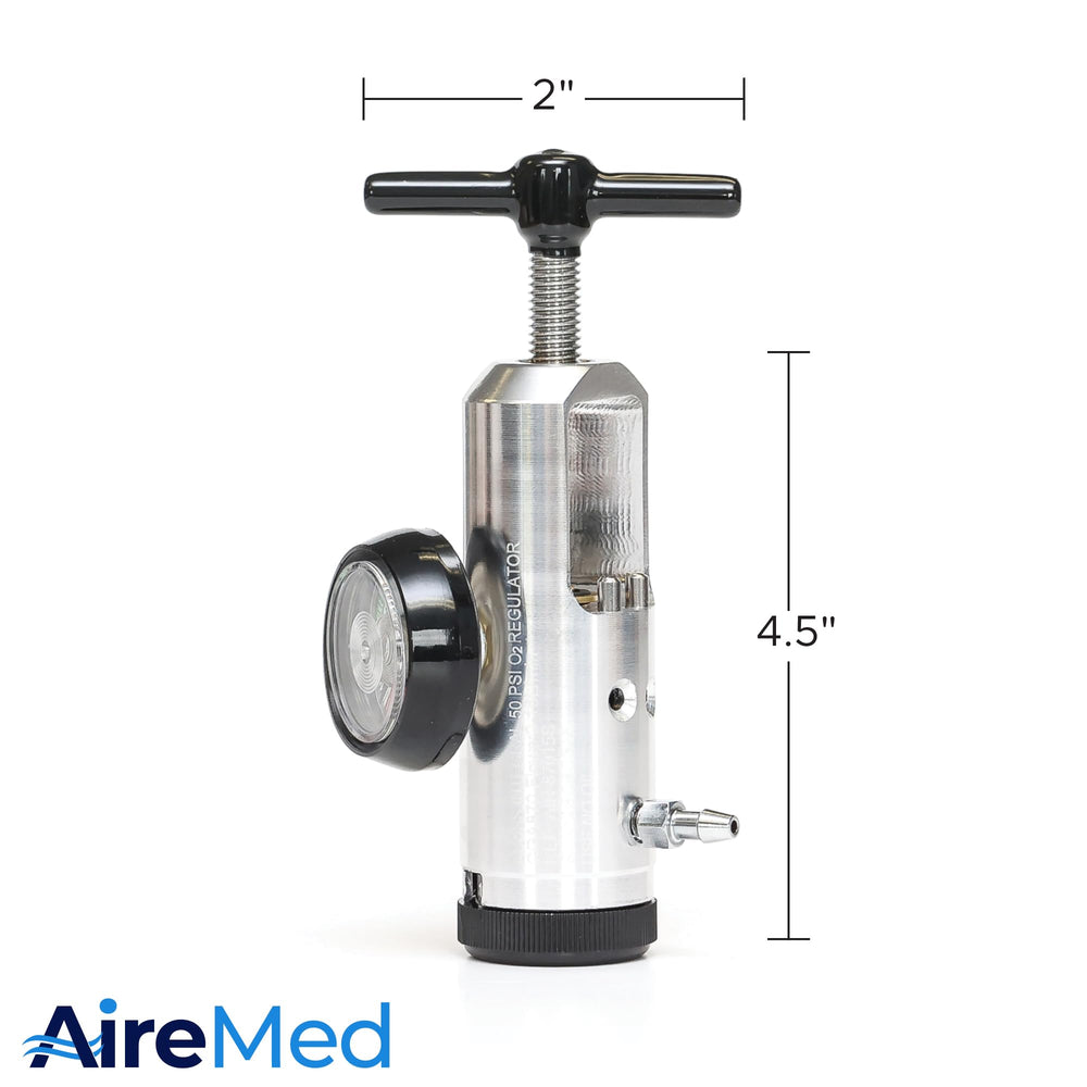 AireMed regulator ergonomic handle for comfortable operation