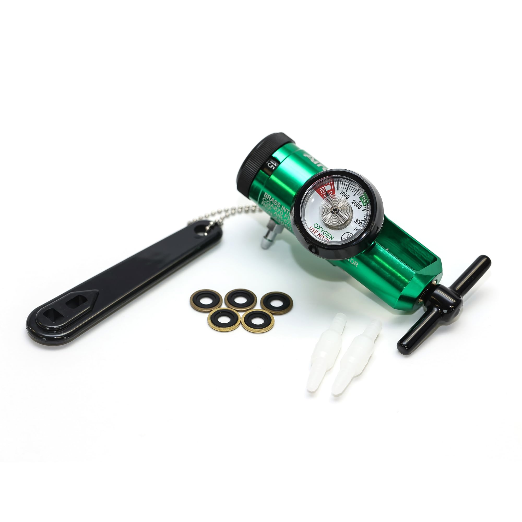 AireMed regulator brass high-pressure conduits enhance durability and steady flow