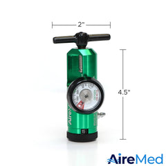 AireMed regulator CGA-870 fit ensures broad compatibility with standard cylinders
