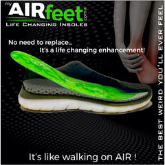 AIRFEET circulation-boost insoles help improve comfort on long days.