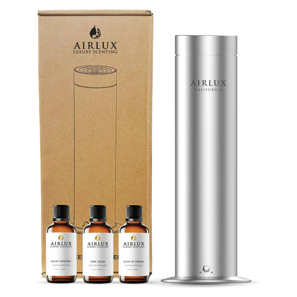 Airlux Lunar front view shows a diffuser designed for large rooms with wide aroma diffusion.