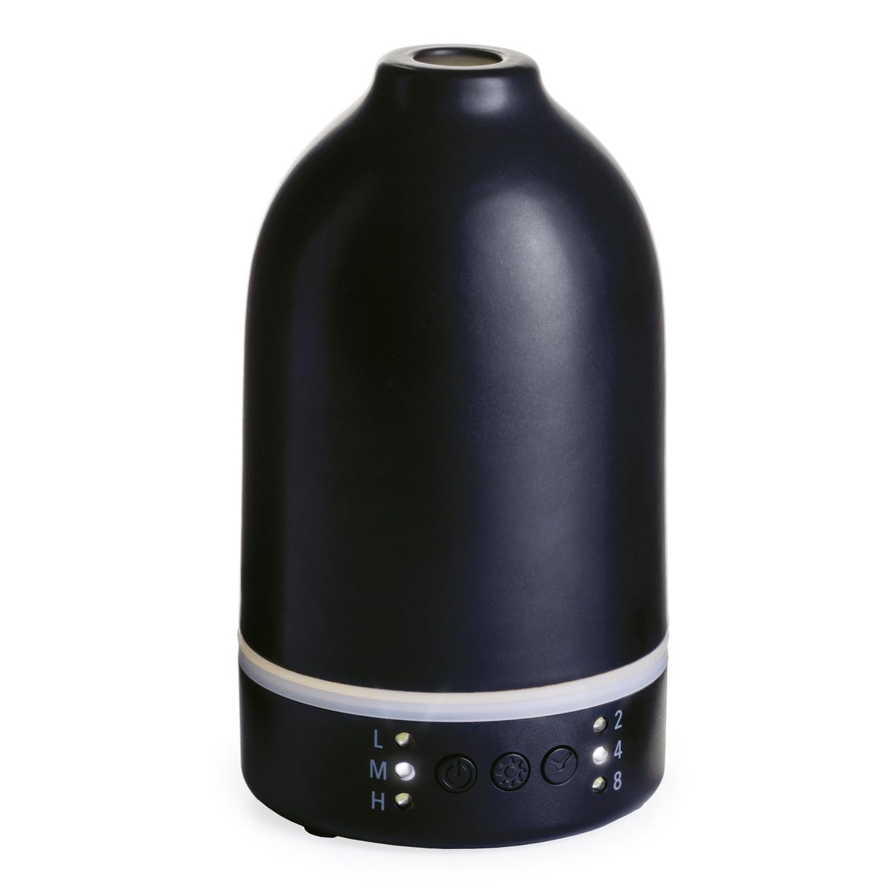 Airome Onyx nebulizer diffuser design showcases an elegant matte black finish for modern spaces.