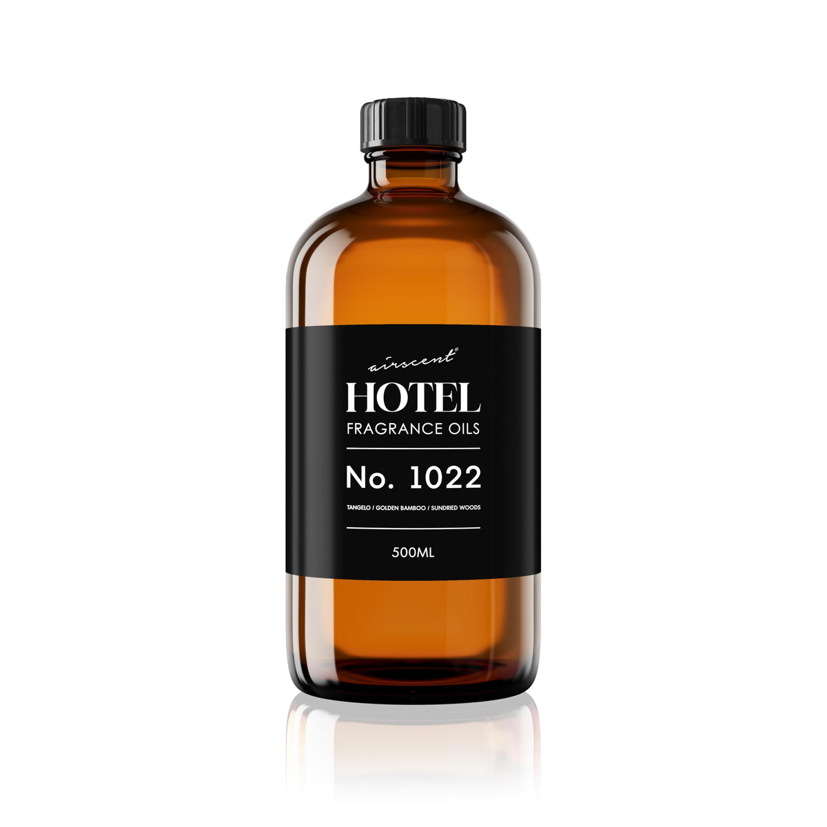 AirScent No.1022 tangelo bottle pour enhances ambient scent for hotel-inspired spaces.