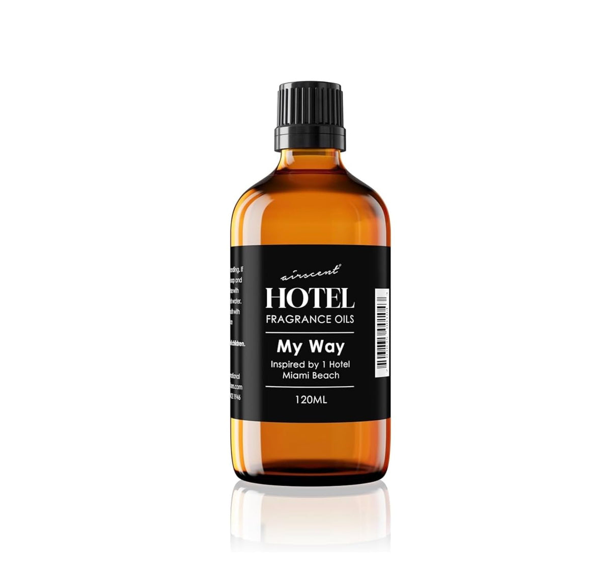 AirScent My Way diffuser oil in a glass bottle for precise, easy dispensing.