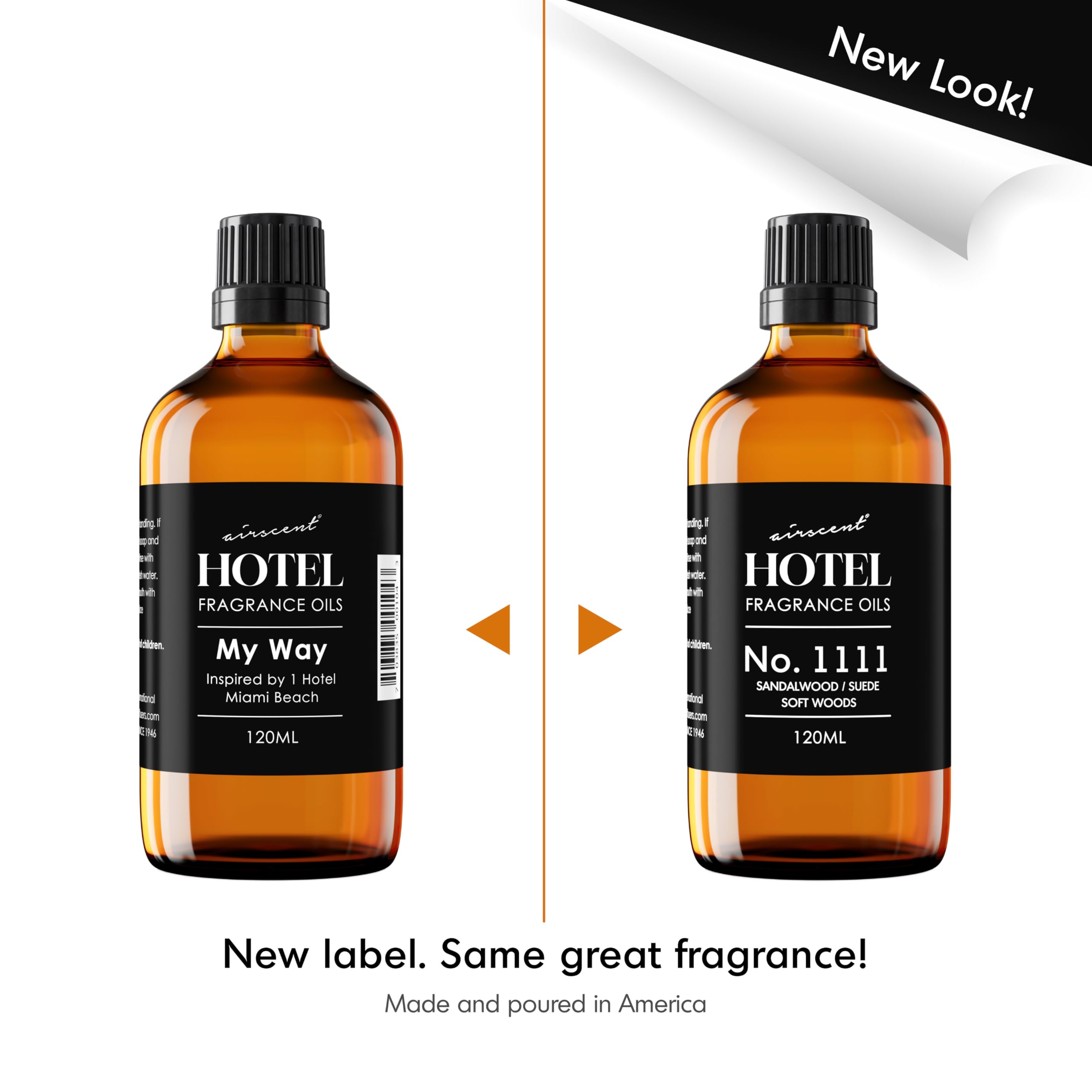 AirScent My Way notes lineup featuring orange blossom and neroli for a bright fragrance.