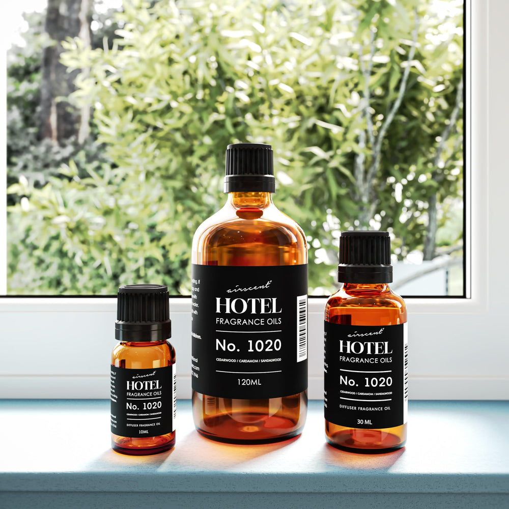 Air-Scent No. 1020 500ml oil optimizes scent in waterless diffusers.