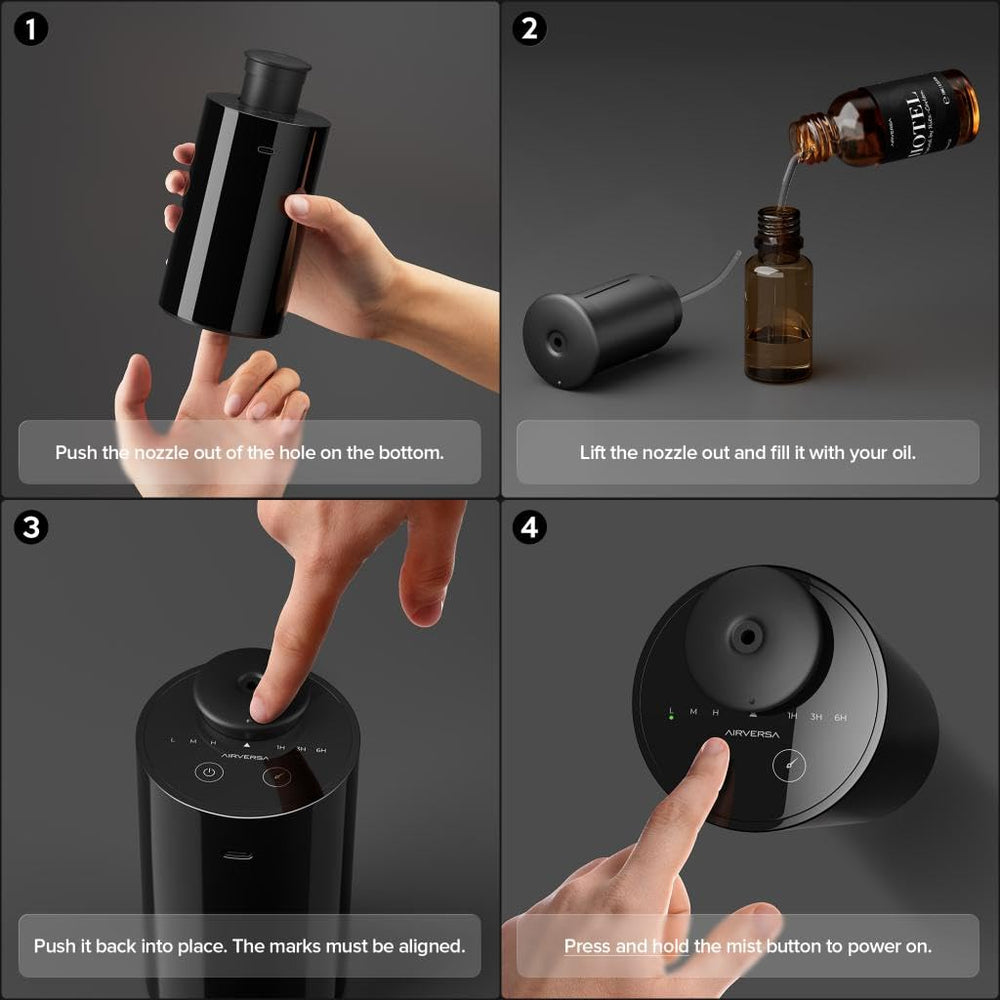 Airversa AN6Kit-2 three mist modes for customizable ambiance