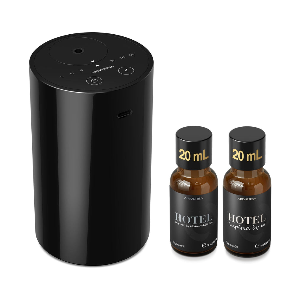Airversa AN8Kit-3 Black diffuser front view for stylish spaces