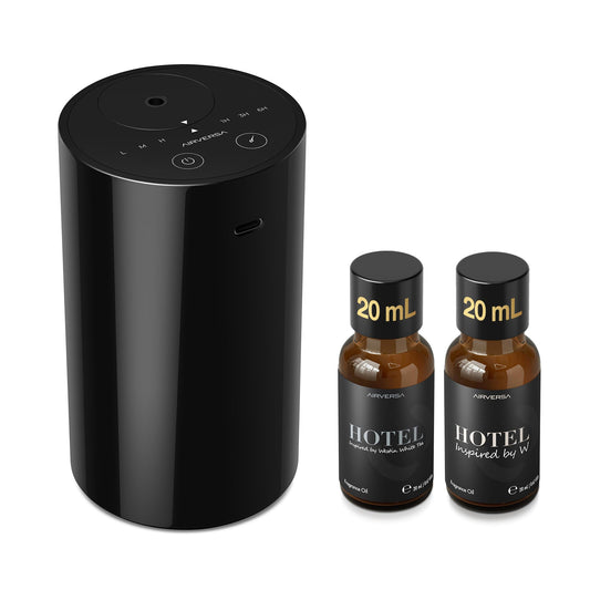 Airversa AN8Kit-3 Black diffuser front view for stylish spaces
