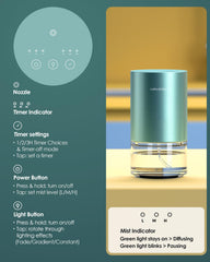 Airversa AN9 LED ambient lighting offers color effects to set the mood.
