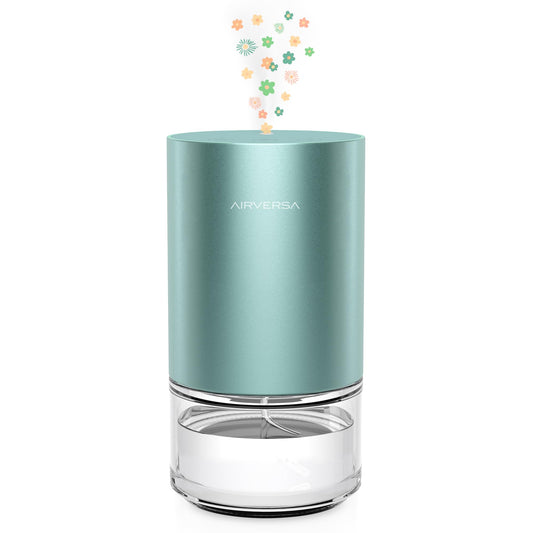 Airversa AN9 Mint waterless diffuser provides long-lasting scent for larger spaces.