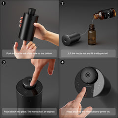 Airversa Desert Titanium aluminum diffuser adds modern elegance