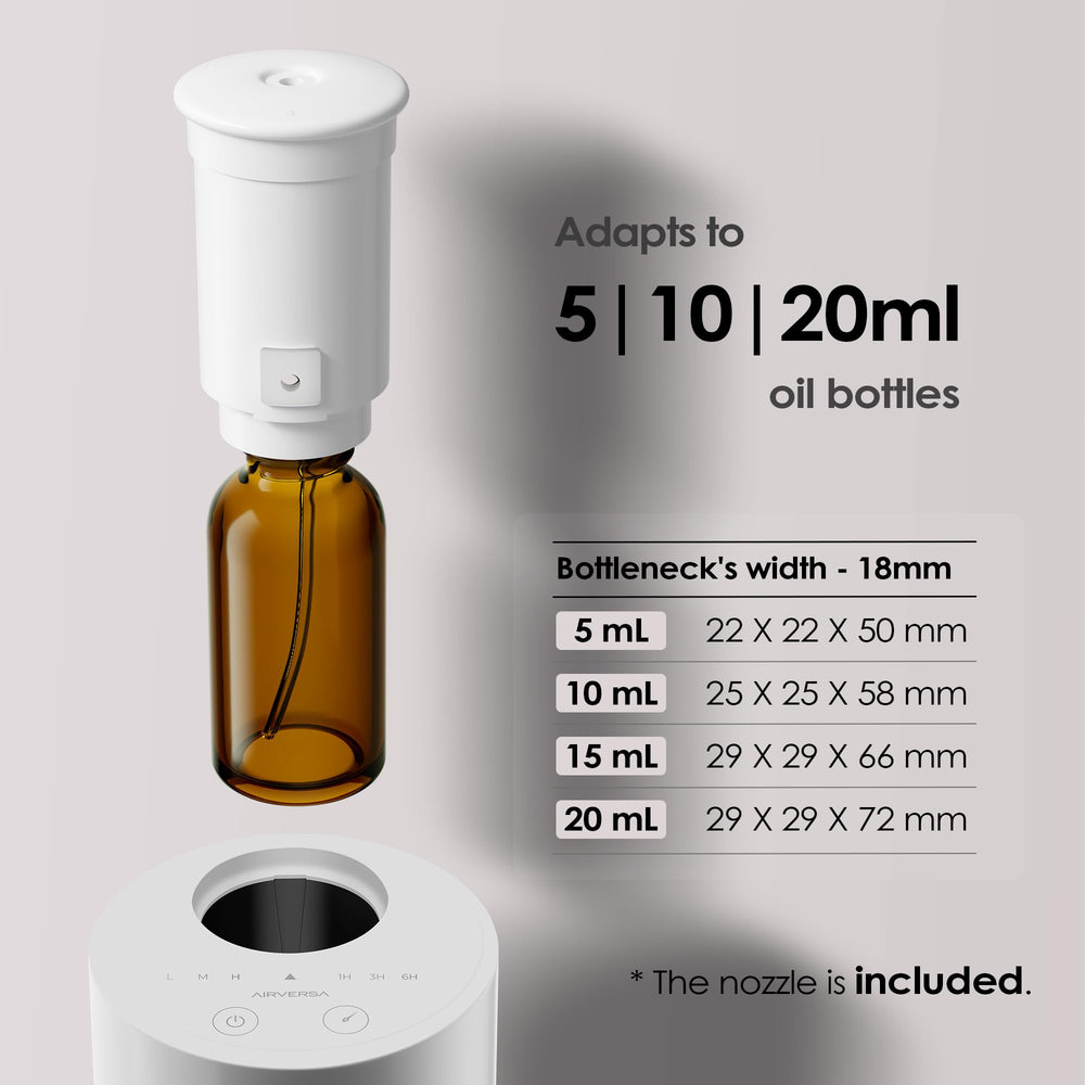 Airversa oil bottle compatibility for easy refills with standard bottles