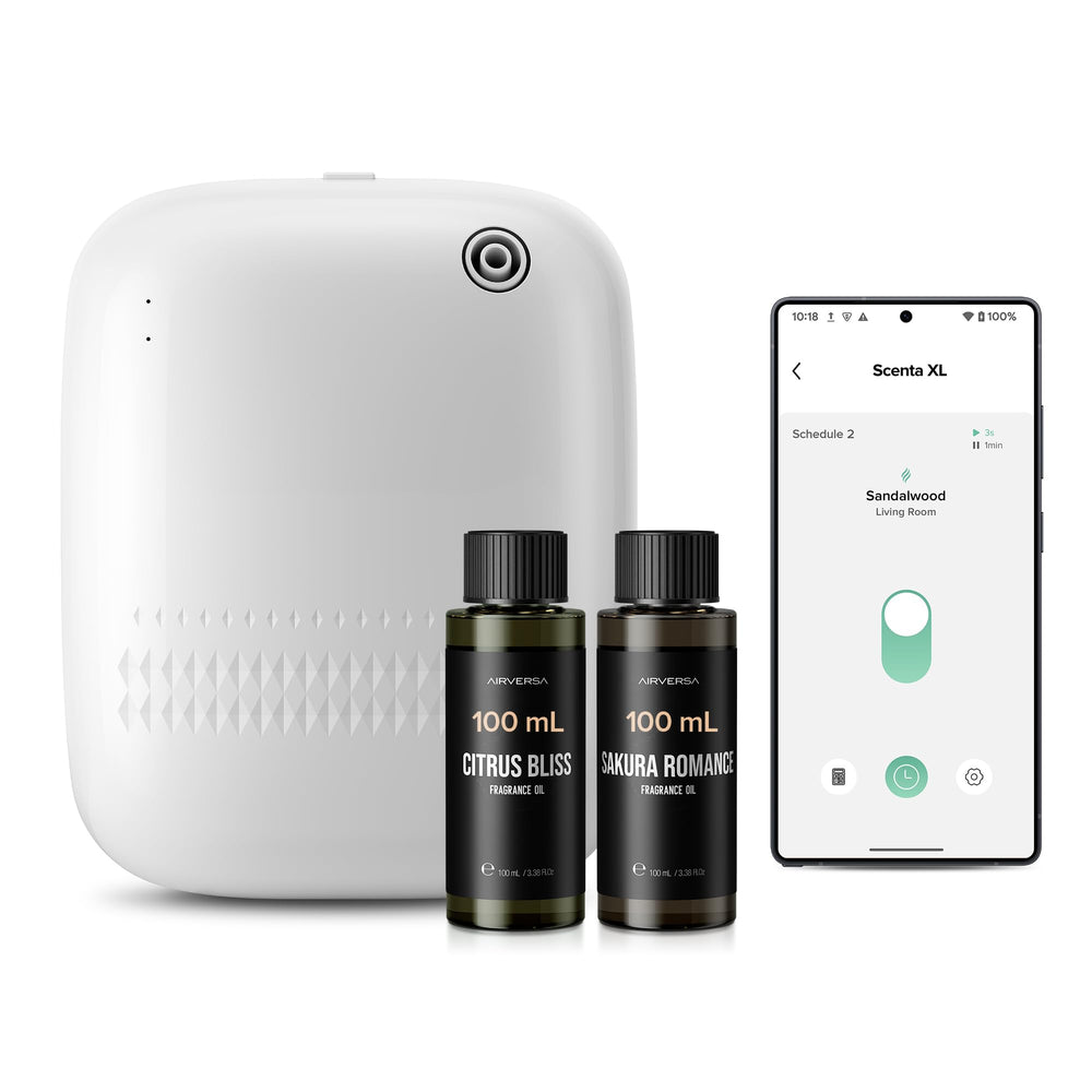 Airversa Sakura Romance diffuser front view, showcasing modern design and wide-area scent diffusion.