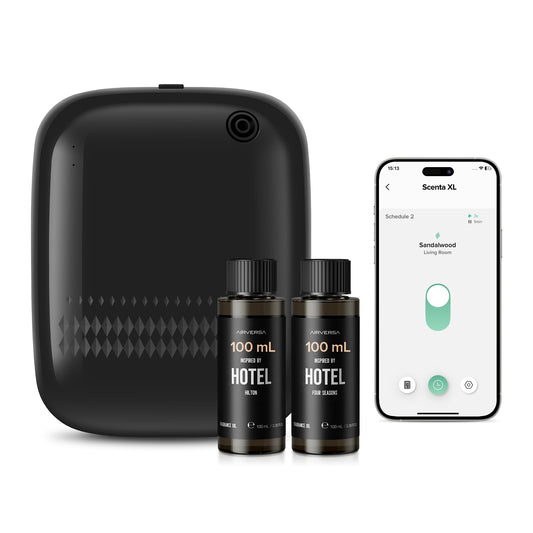 Airversa smart diffuser front view for elegant scent diffusion