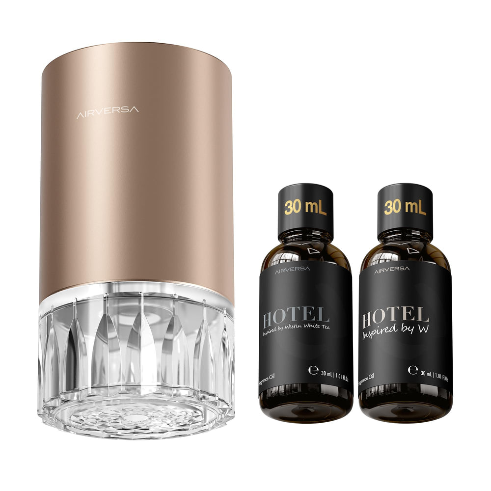 Airversa RD1 titanium waterless diffuser exterior suitable for home or car scenting