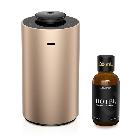 Airversa waterless diffuser starter kit Desert Titanium elevates room ambiance