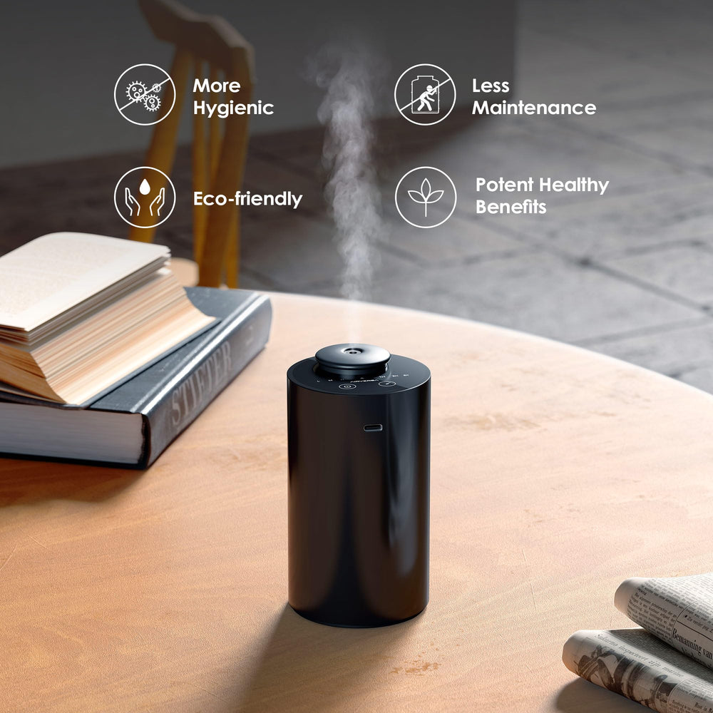 Airversa waterless diffusion demonstrates simple setup and consistent aroma.