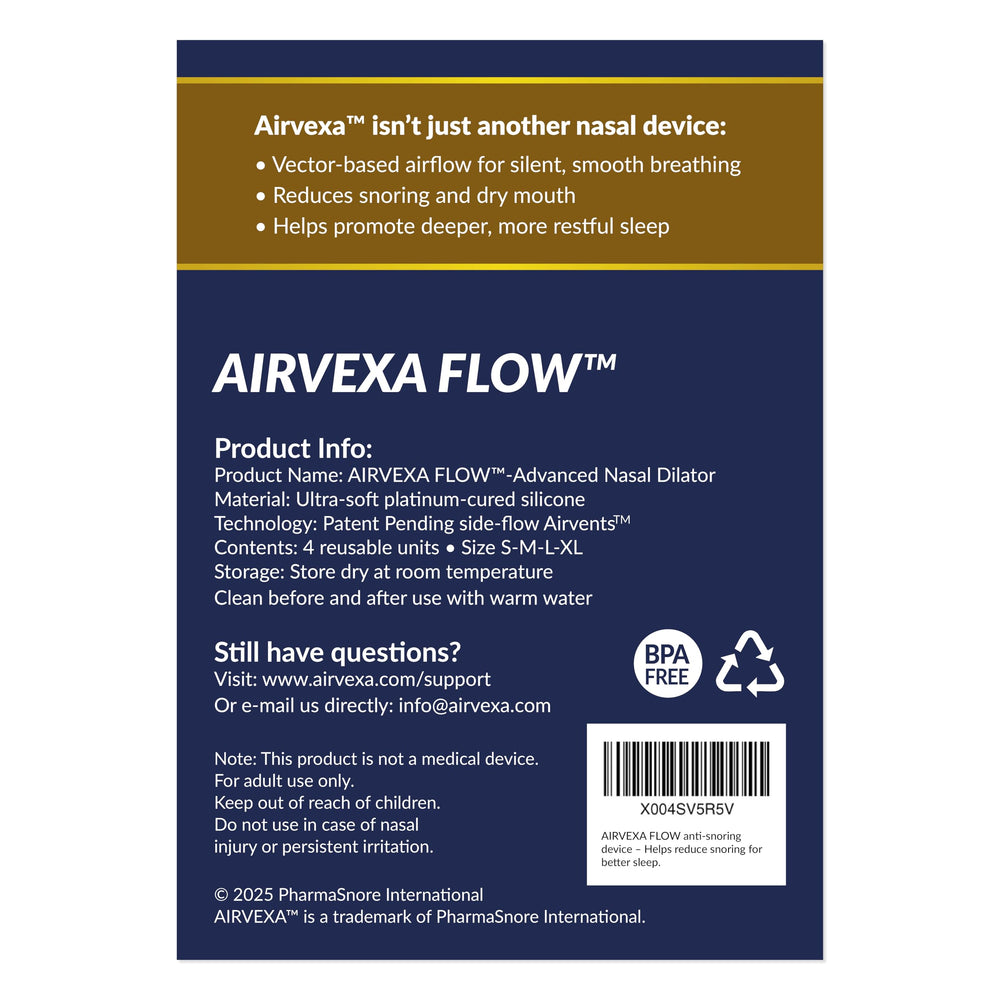 Airvexa Flow nasal dilator size extra large for secure fit