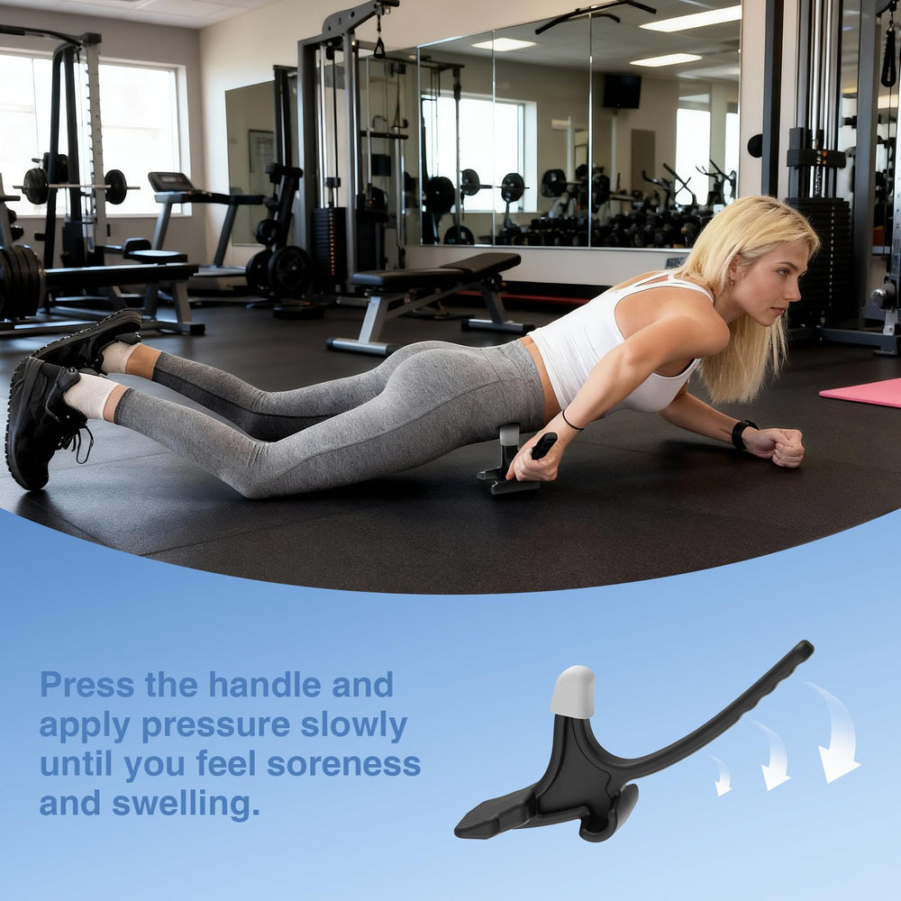 AISZG hip hook in action highlighting adjustable handle for precise pressure