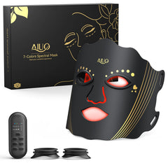 AIUO red light therapy mask front view for at-home skincare routine.