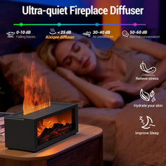 Aixiqee remote-controlled diffuser enables easy mist and lighting adjustments.
